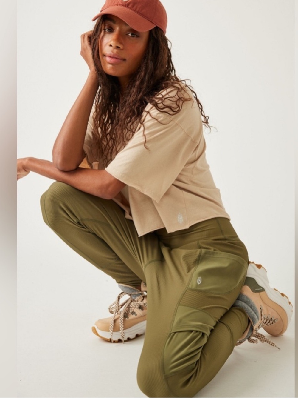 FP Movement Take A Hike Harem Pants in Seagrass Green NWT - Picture 4 of 16